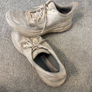 Hoka Women’s Beige Running Shoes